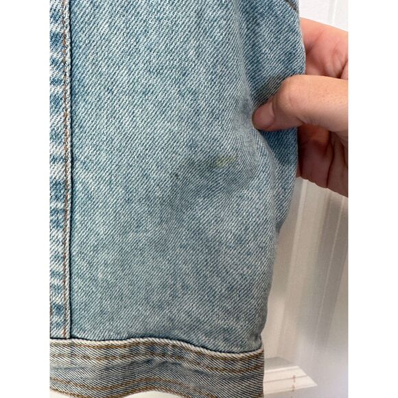 Accessory Lady Vintage Denim Vest Equestrian Horse Bit Detail Size Large - Picture 6 of 7